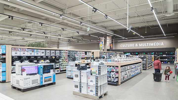 Das Lichtbandsystem für den Einzelhandel 
