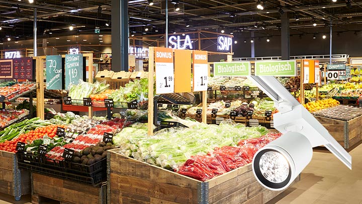 Flexible Beleuchtungslösung für Supermarktgänge – StyliD Evo