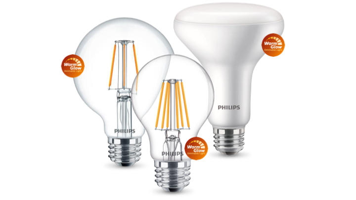 Philips WarmGlow LED-Lampen mit WarmGlow-Label